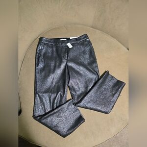 LOFT Metallic Gray Dress Pants, Size 10